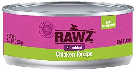 Rawz Shredded Chicken Canned Cat Food - 5.5 oz - Case of 24  