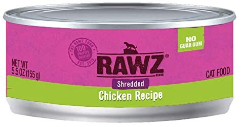 Rawz Shredded Chicken Canned Cat Food - 5.5 oz - Case of 24