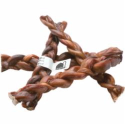 Red Barn Bully Stick Braided Natural Dog Chews - 7 Inches - 20 Count  