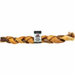 Red Barn Dog Grain-Free Collagen Puffed Braided Dog Chews - 12 Inches - Case of 20  