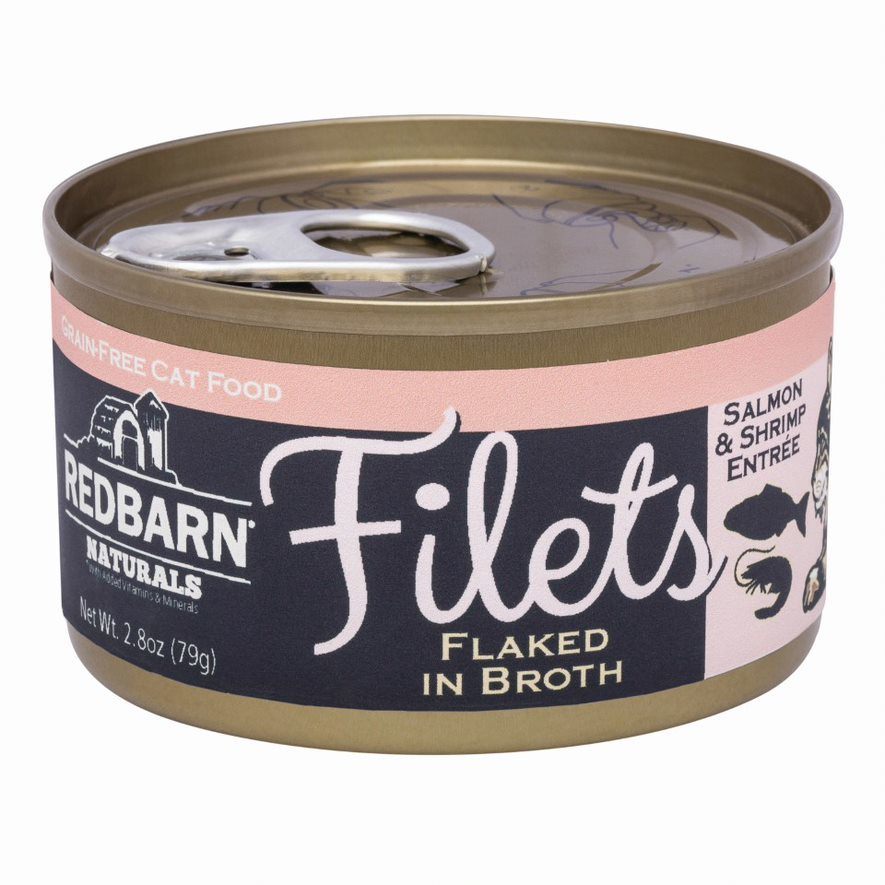 Red Barn Fillet Salmon Shrimp Canned Cat Food - 2.8 Oz - Case of 12  