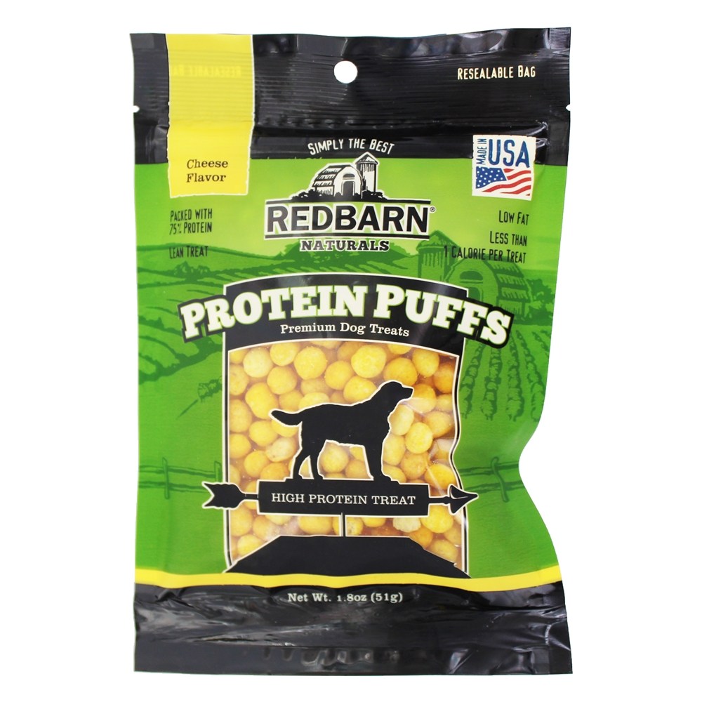 Red Barn Protein Puffs Cheese Dog Biscuits - 1.8 Oz  