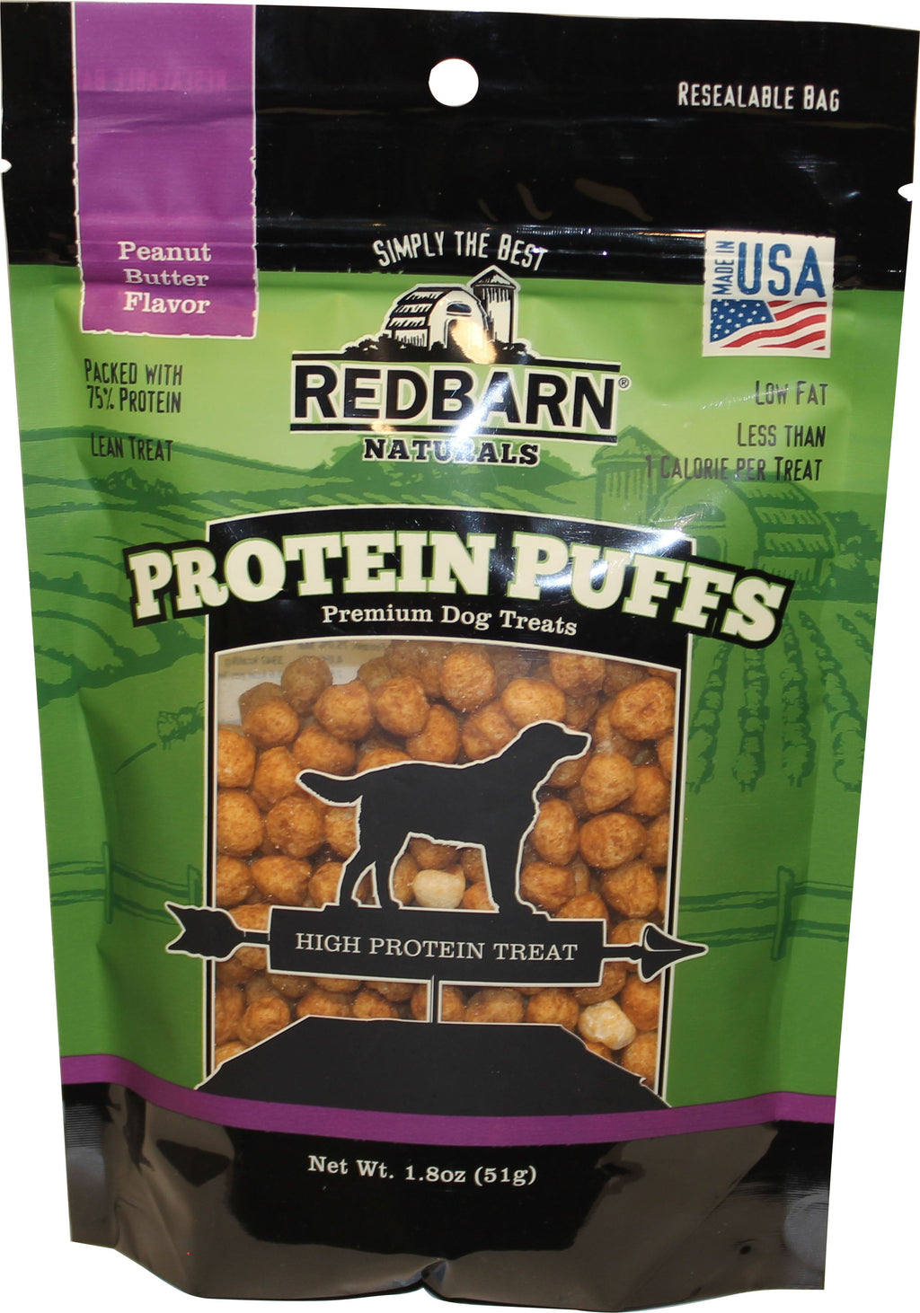 Red Barn Protein Puffs Peanut Butter Dog Biscuits - 1.8 Oz  