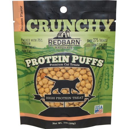 Red Barn Protein Puffs Salmon Crunchy Cat Treats - 1 Oz  