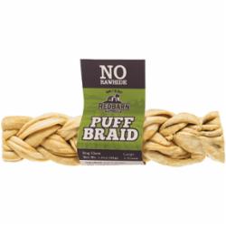 Red Barn Puff Braded Natural Dog Chews - Small / Medium - 5 Inches - 18 Count  