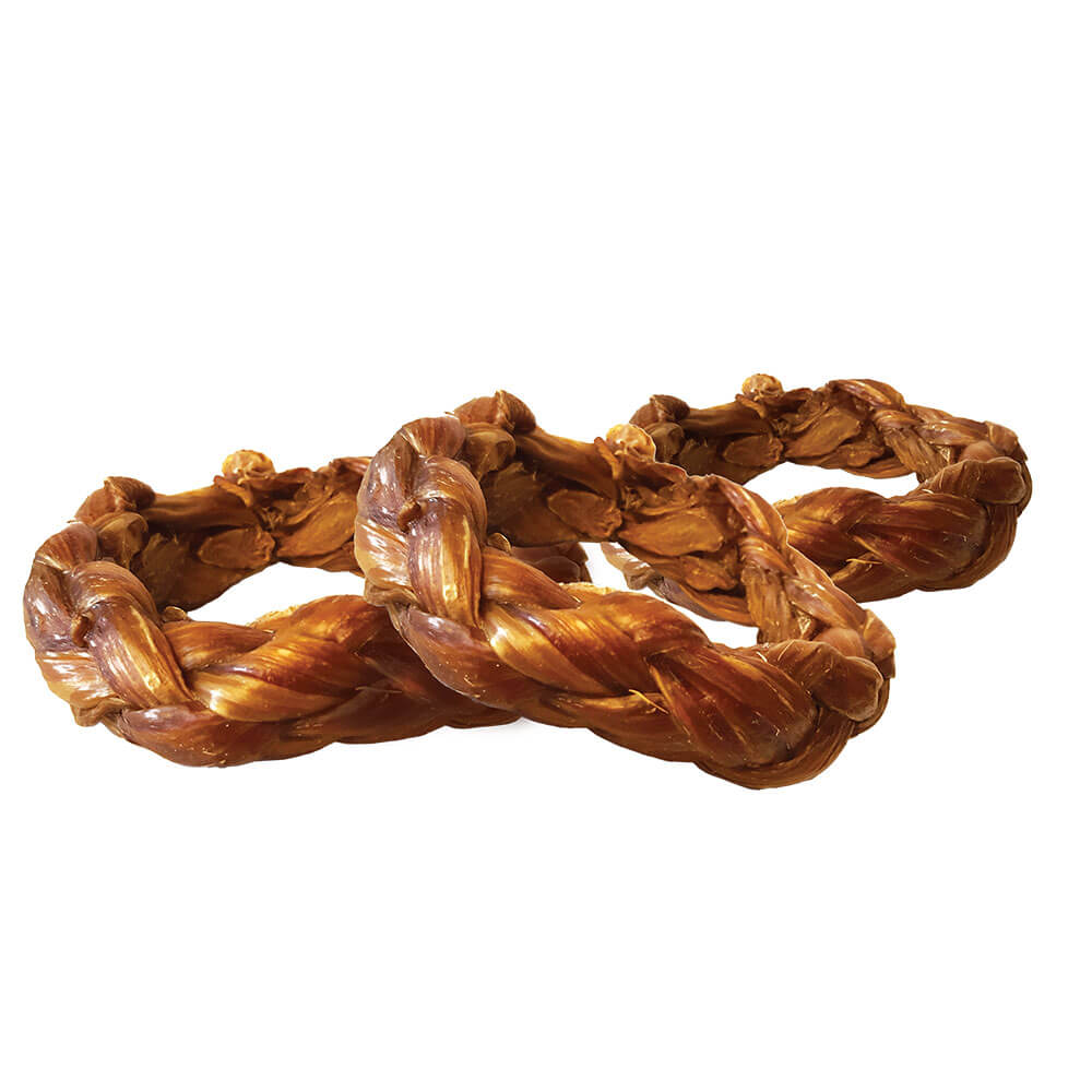 Red Barn Rings Braided Natural Dog Chews - 3 Pack  