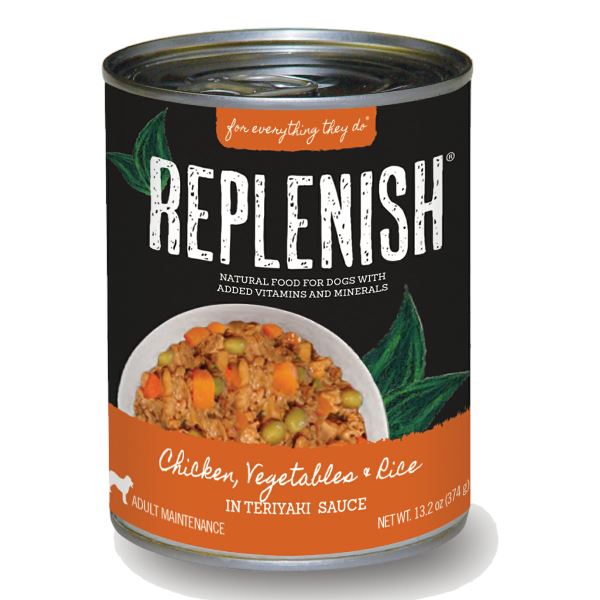 Replenish Canned Dog Food - Chicken and Rice - 13.2 Oz - Case of 12  