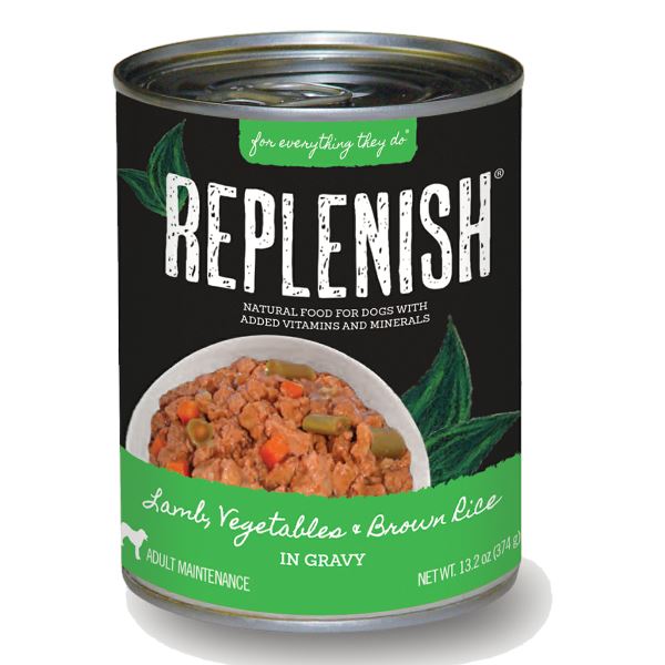 Replenish Canned Dog Food - Lamb and Vegetable - 13.2 Oz - Case of 12  