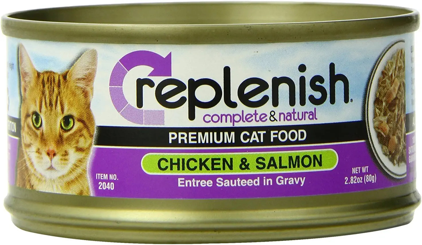 Replenish Grain-Free Canned Cat Food Canned Cat Food - Chicken and Salmon - 2.8 Oz - 1 Each  