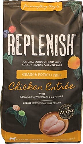 Replenish Grain-Free with Active 8 Dry Dog Food - Chicken - 24 Lbs  