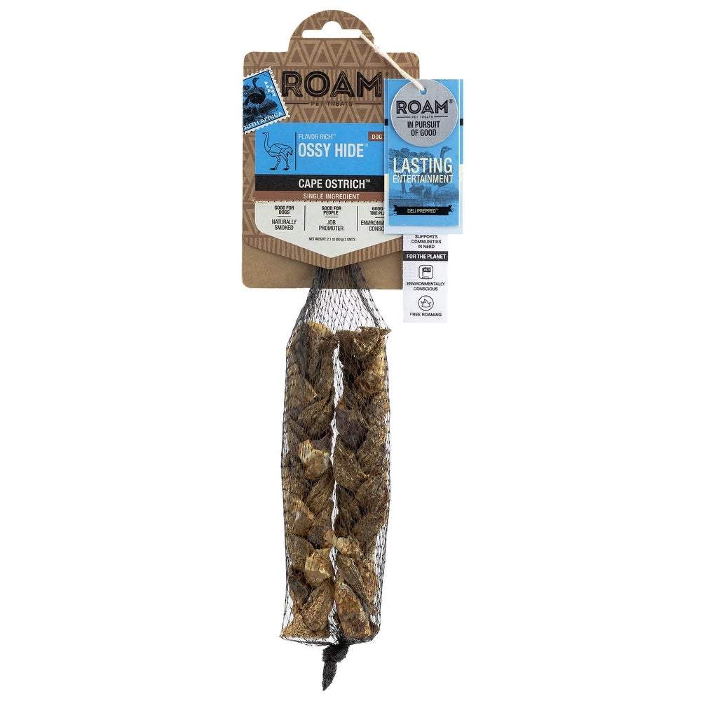 Roam Ossy Hide Twists (skin braid) Dog Natural Chews - 2 ct  