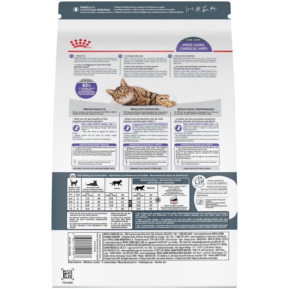 Royal Canin Feline Health Nutrition Appetite Control Dry Cat Food  