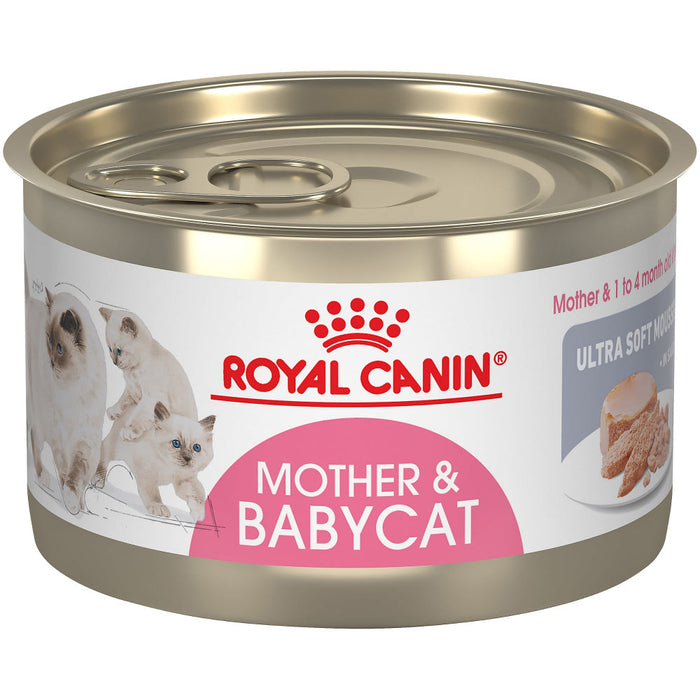 Royal Canin Feline Health Nutrition Mother & Babycat Ultra Soft Mousse in Sauce Canned ...