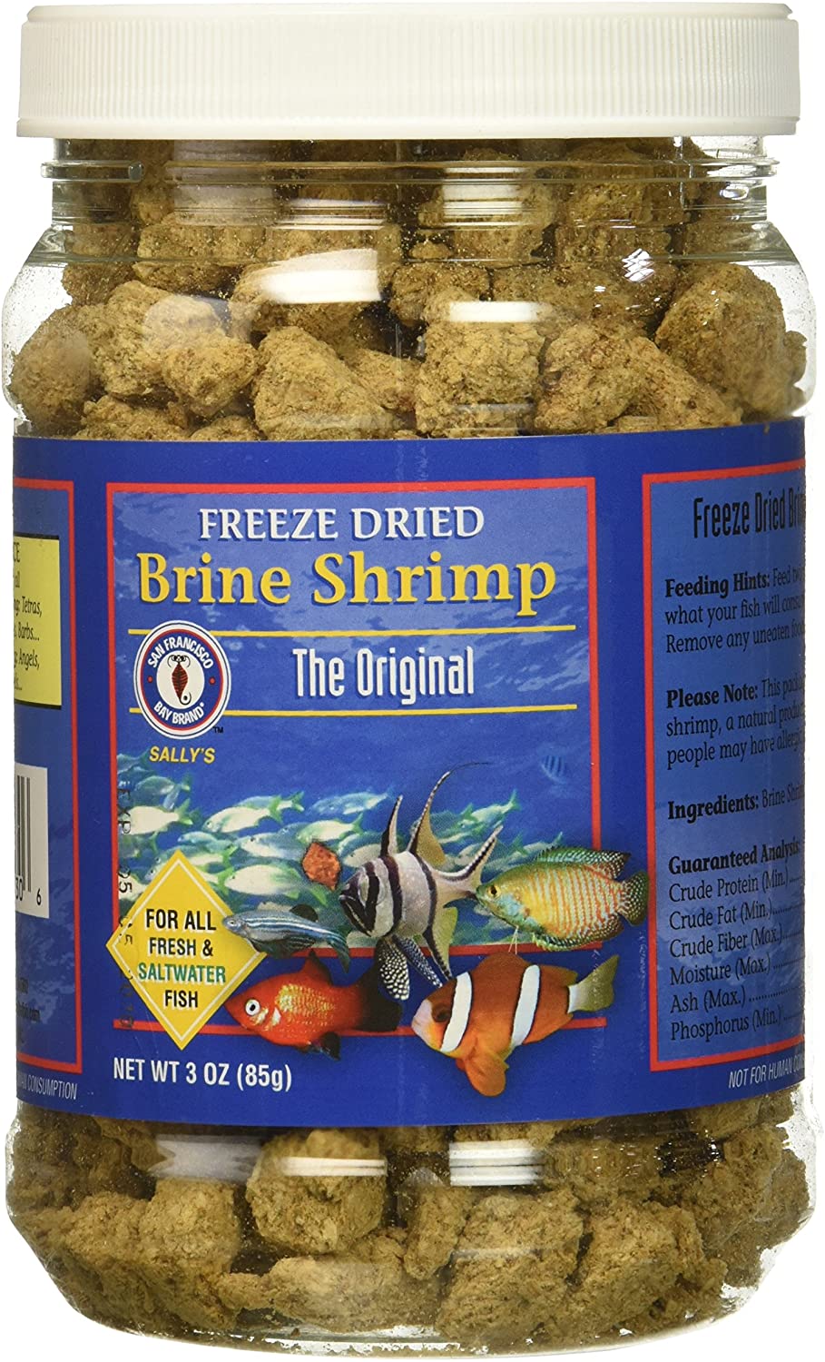 San Francisco Bay Brand Freeze Dried Brine Shrimp - 3 oz  