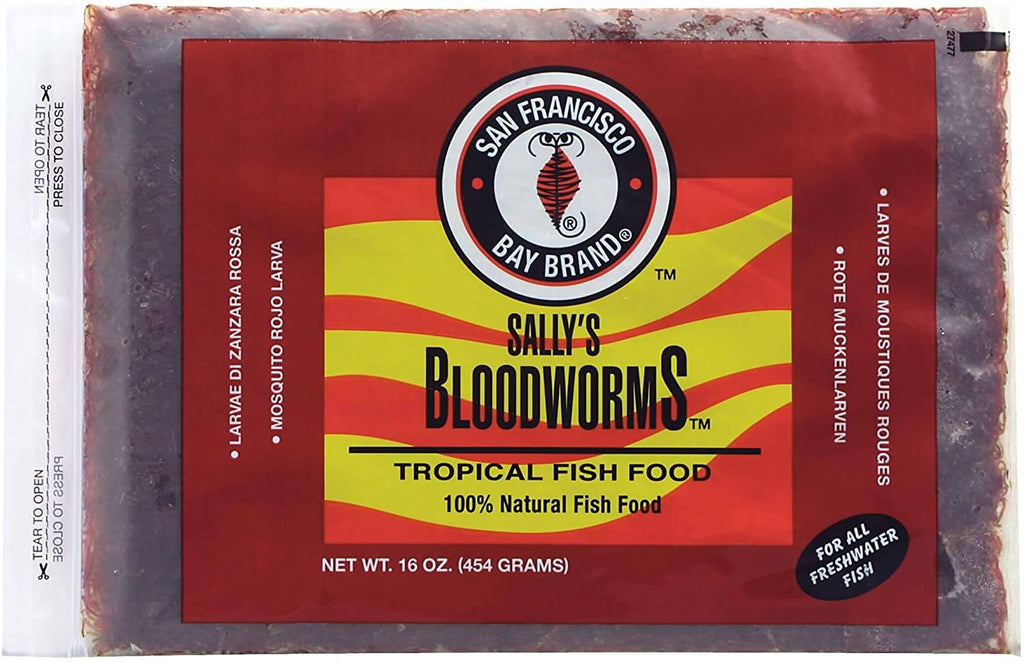 San Francisco Bay Brand Frozen Bloodworms - 16 oz  