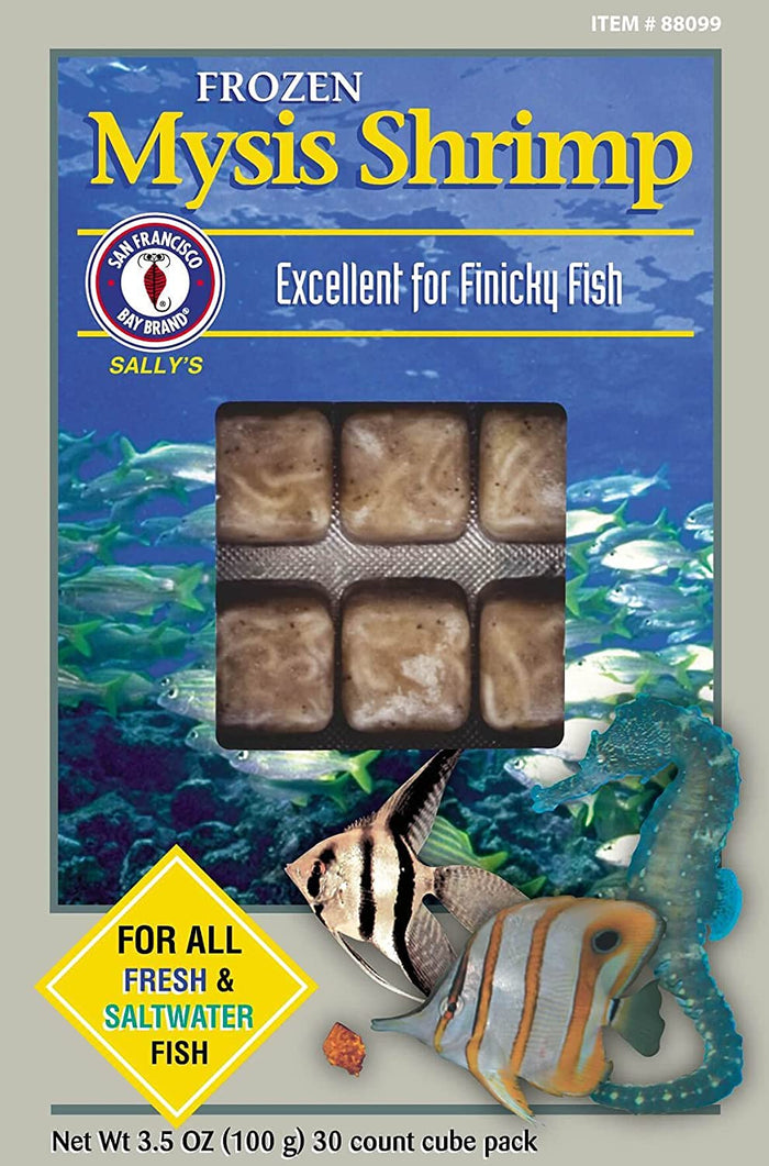San Francisco Bay Brand Frozen Mysis Shrimp - 30 Cubes - 3.5 oz