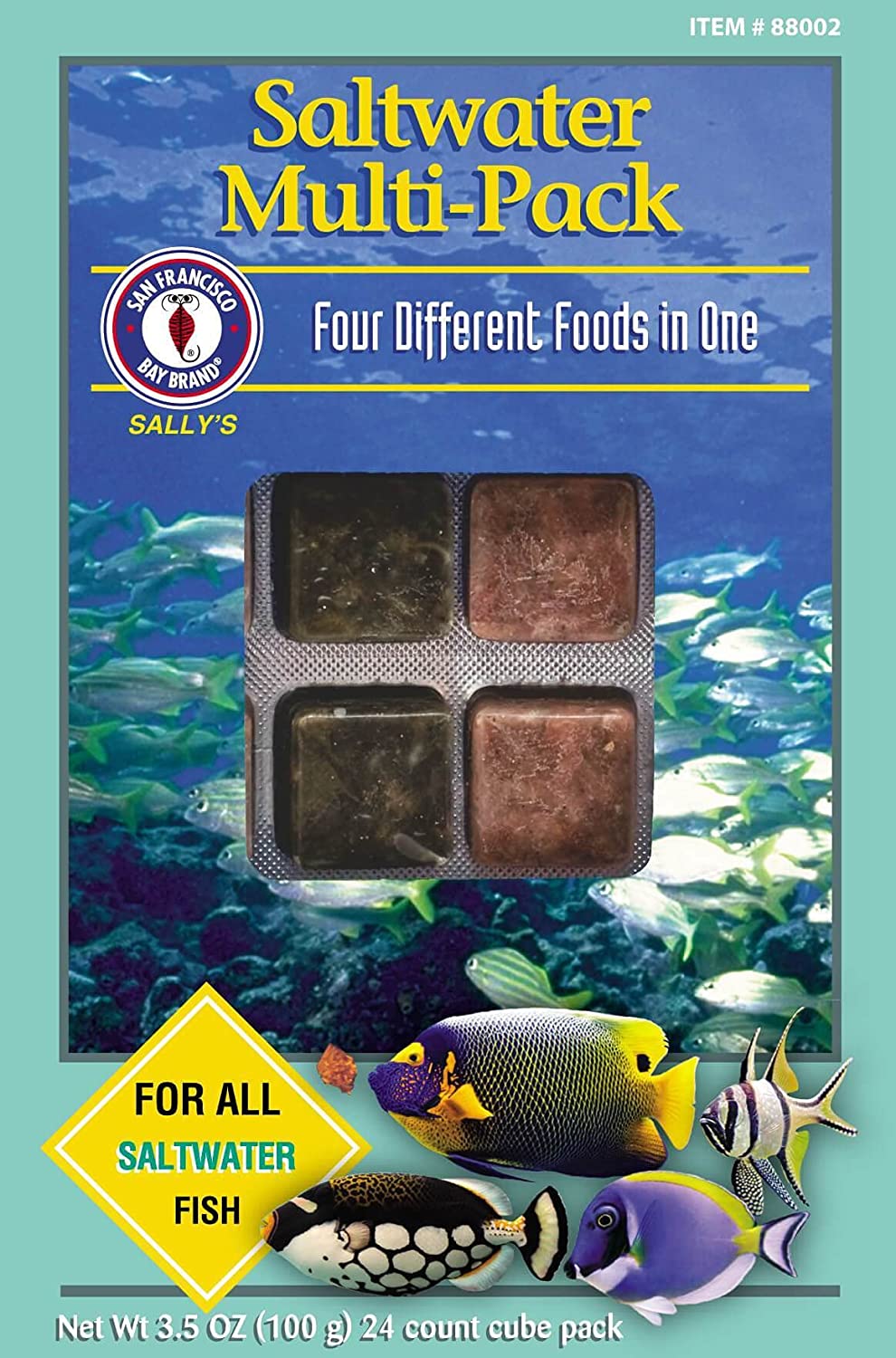 San Francisco Bay Brand Frozen Saltwater Multi-Pack - 24 Cubes - 3.5 oz  