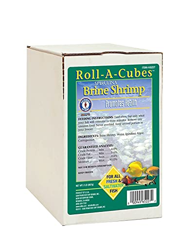 San Francisco Bay Brand Frozen Spirulina Brine Shrimp - 216 Cubes - 2 lb