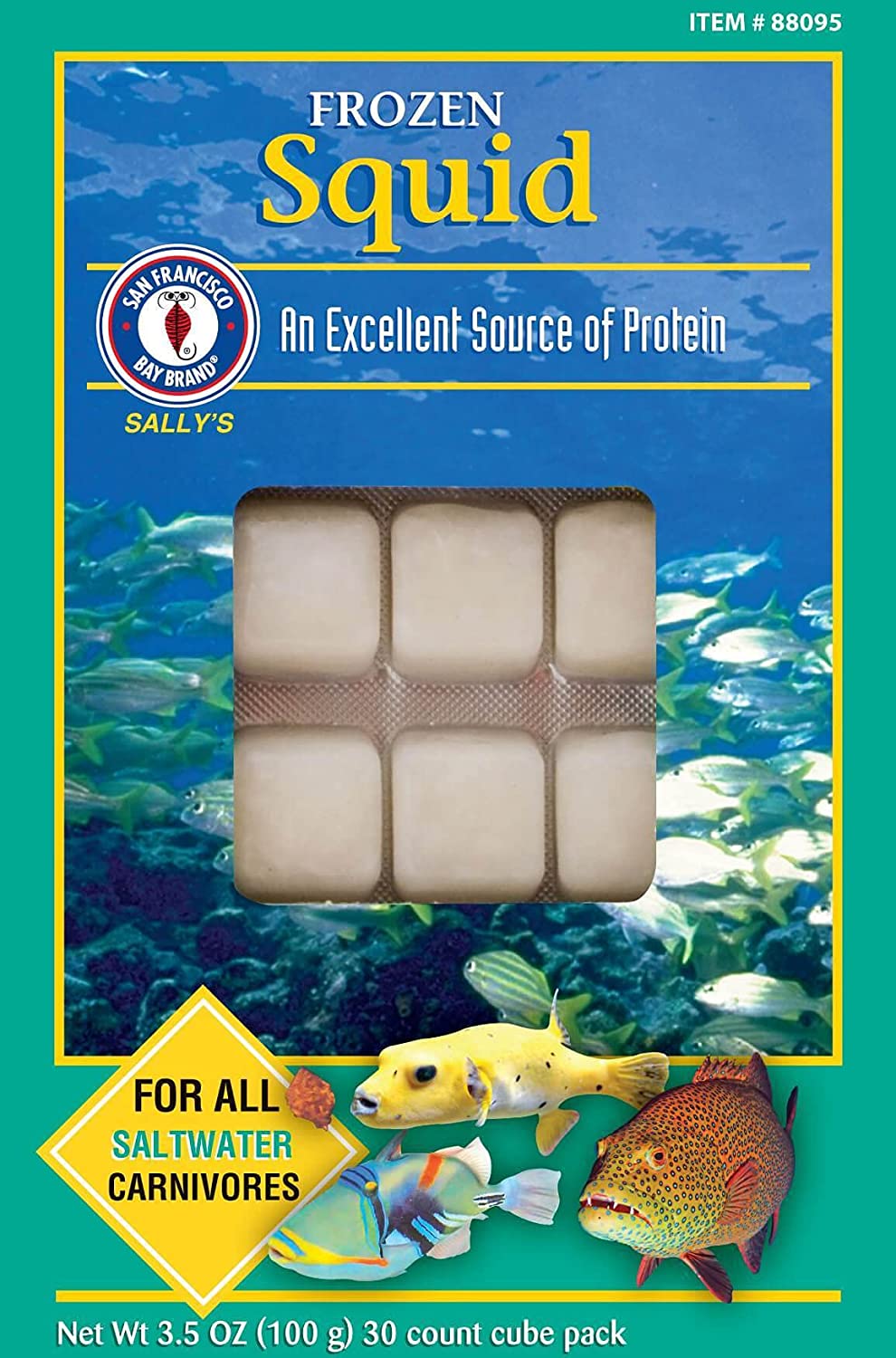San Francisco Bay Brand Frozen Squid - 30 Cubes - 3.5 oz  