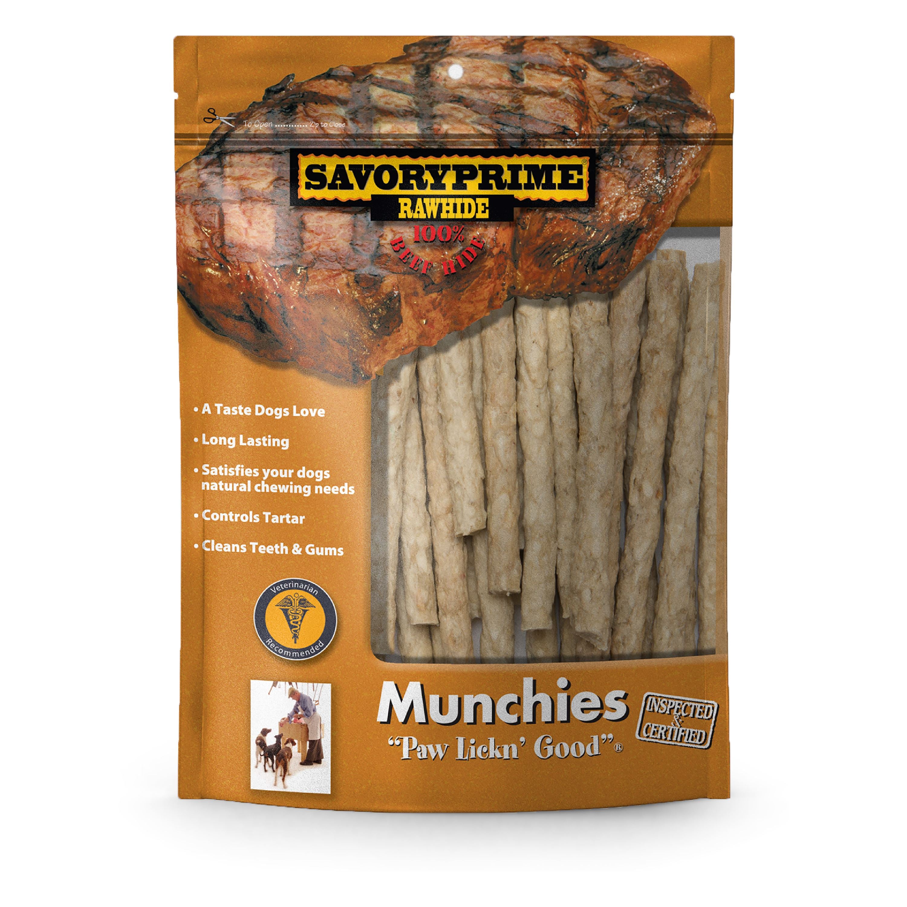 Savory Prime Munchie Sticks Dog Treats Natural - 5 in - 30 Count  