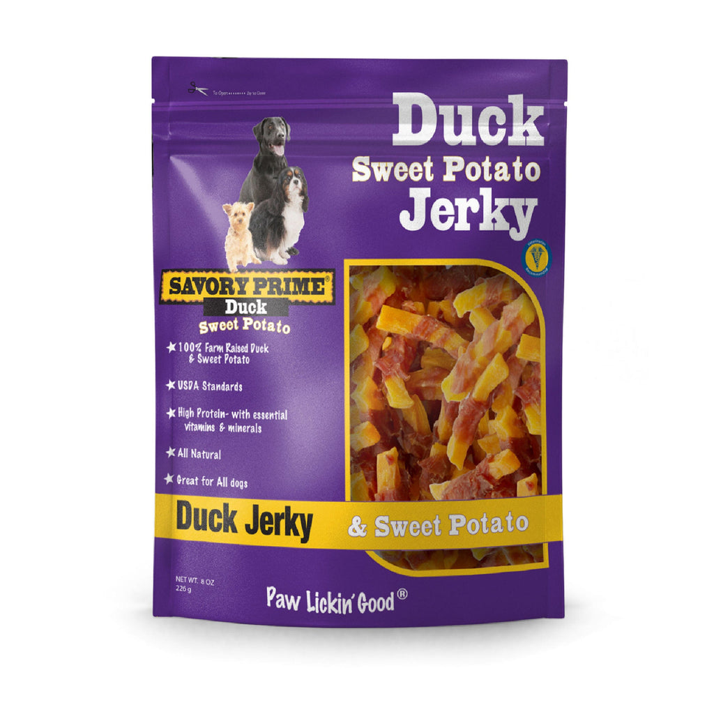 Savory Prime Natural Jerky Treats Sweet Potato & Duck - 8 Oz  