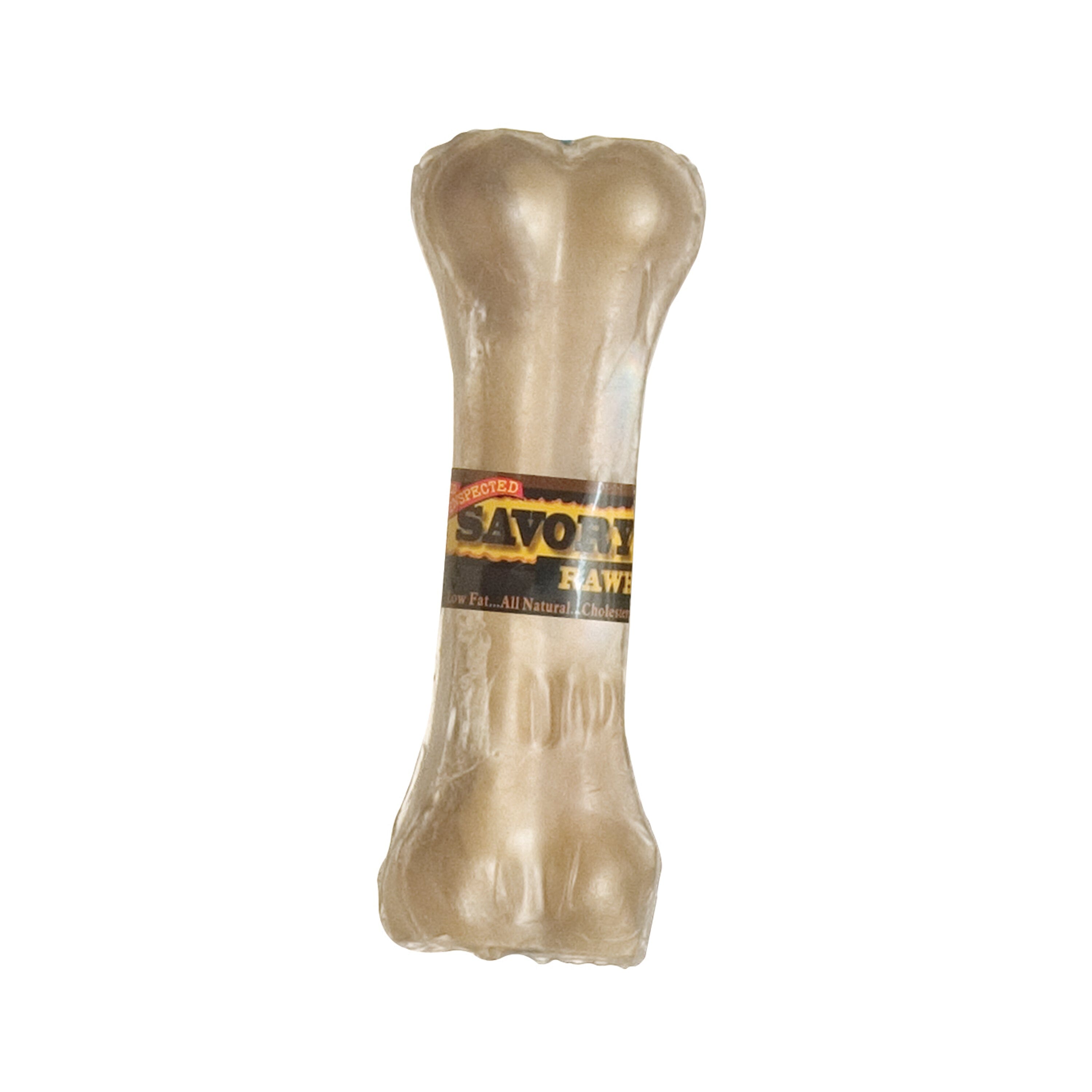 Savory Prime Pressed Rawhide Bones Bulk Natural - 4.5 in  