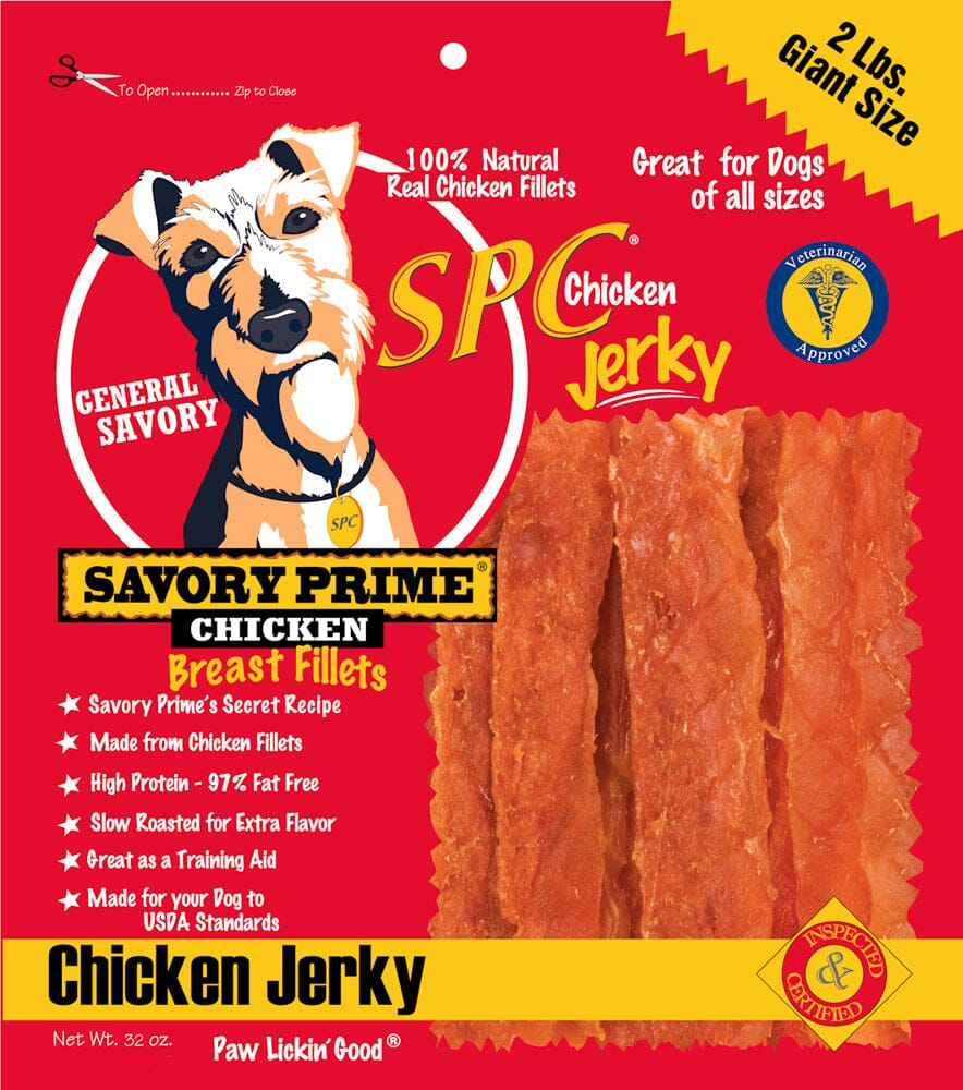 Savory Prime SPC Jerky Treats Chicken - 32 Oz  