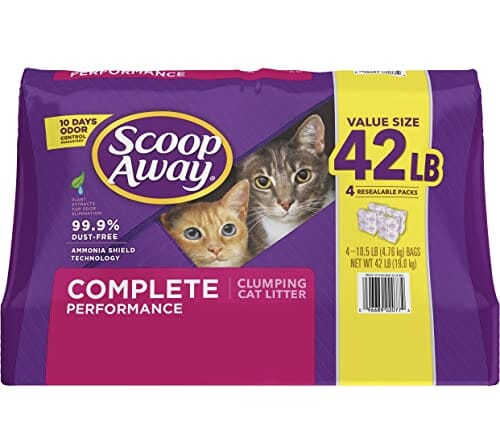 Scoop Away Complete Performance Multi-Cat Cat Litter - Scented - 42 Lbs  