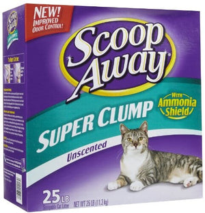 Scoop Away Super Clump Unscented Cat Litter - Unscented - 25 Lbs