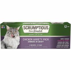 Scrumptious Cat Chicken Variety Pack Canned Cat Food - 2.8 Oz - Case of 12  