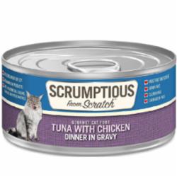 Scrumptious Cat Tuna Chicken Gravy Canned Cat Food - 2.8 Oz - Case of 12  