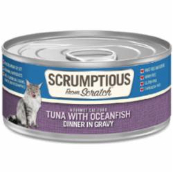 Scrumptious Cat Tuna Ocean Fish Canned Cat Food - 2.8 Oz - Case of 12  