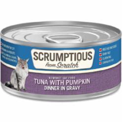 Scrumptious Cat Tuna Pumpkin Canned Cat Food - 2.8 Oz - Case of 12