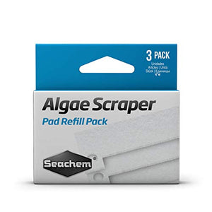 Seachem Algae Scraper Replacement Scrub Pads - 3 pk
