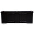 Seapora Monarch Cabinet Stand - Black - 72" x 24"  