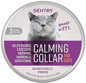 Sentry 30 Day Calming Collar for Cats - Lavender/Chamom - 3 Pack