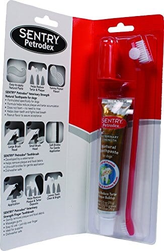 Sentry Petrodex Dental Kit for Dogs Dog Dental Care - Peanut - 2.5 Oz