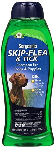 Sergeant's Skip-Flea Shampoo Dogs & Puppies Clean Cotton - 18 Oz  