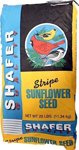 Shafer Generic Striped Sunflower Seed Wild Bird Food - 25 Lbs
