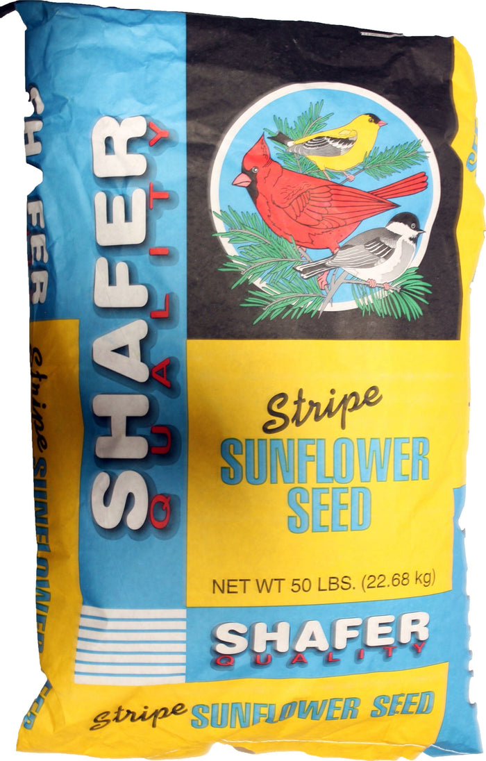 Shafer Generic Striped Sunflower Seed Wild Bird Food - 50 Lbs