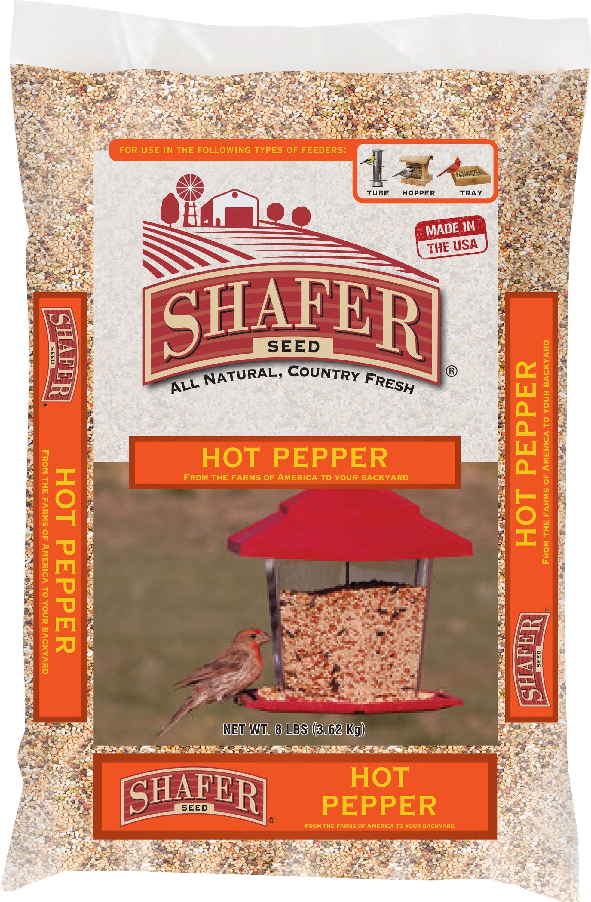 Shafer Hot Pepper Wild Bird Food Seed Mix - 15 Lbs  