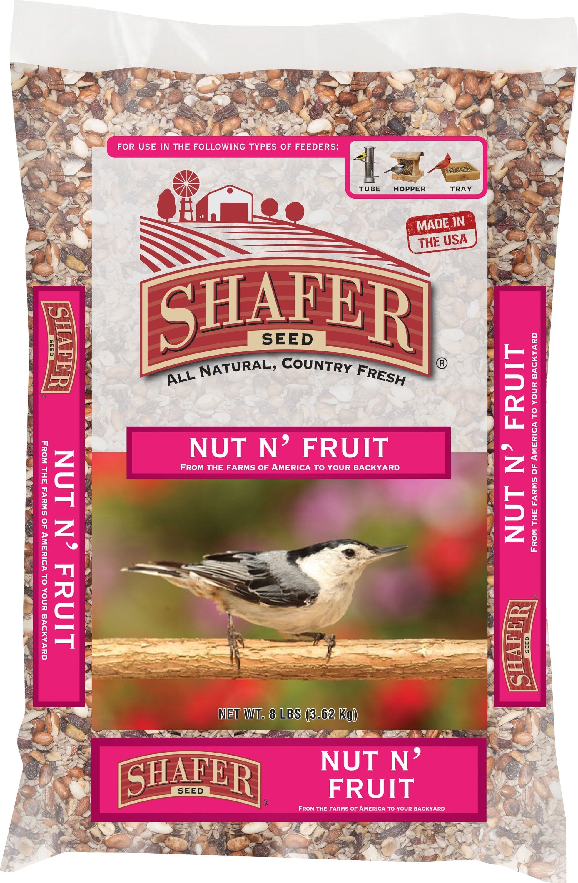 Shafer Nut N' Fruit Wild Bird Food Seed Mix - 15 Lbs  