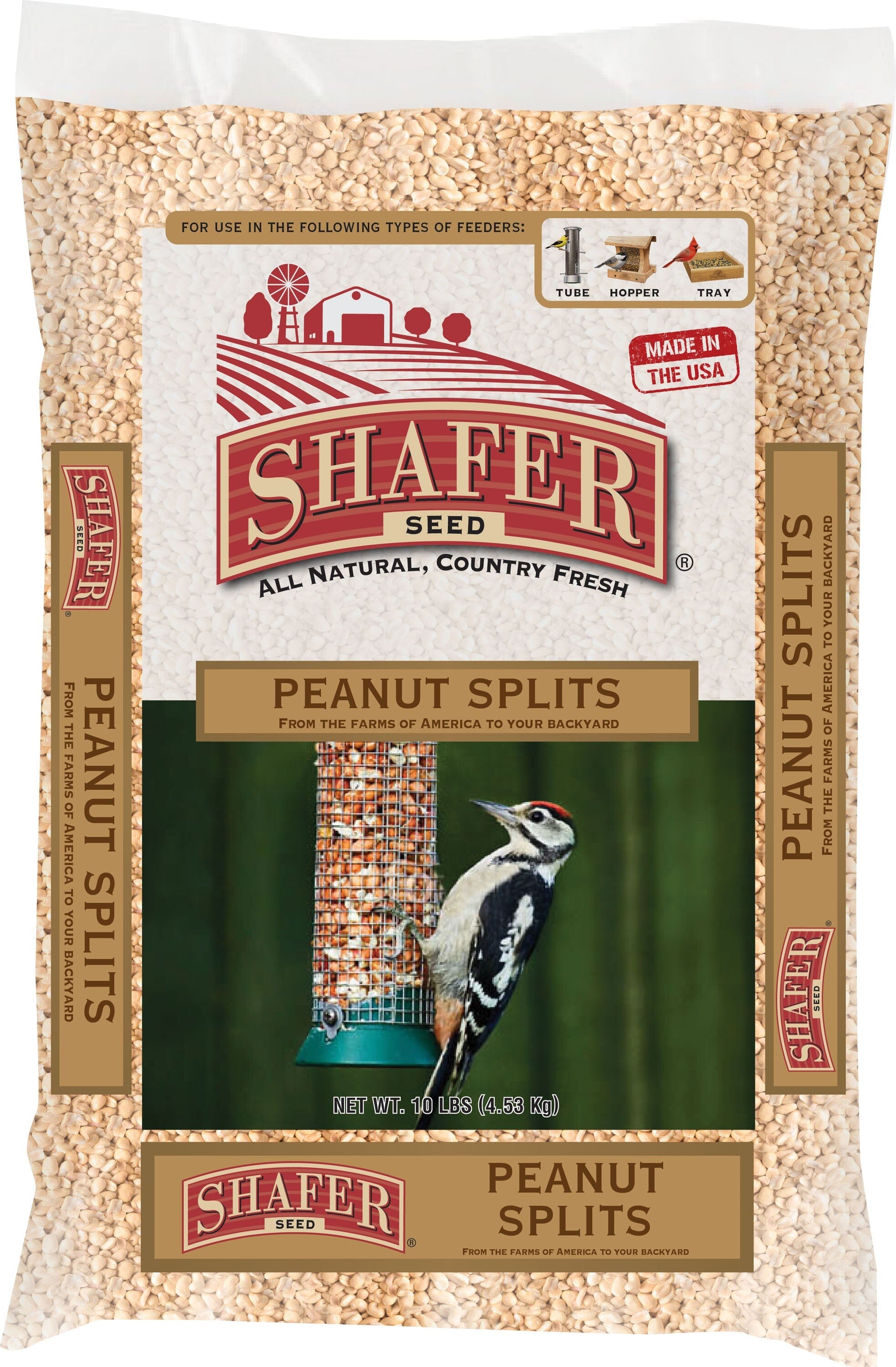 Shafer Peanut Splits Wild Bird Food - 20 Lbs  