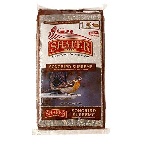 Shafer Songbird Supreme Wild Bird Food Seed Mix - 20 Lbs