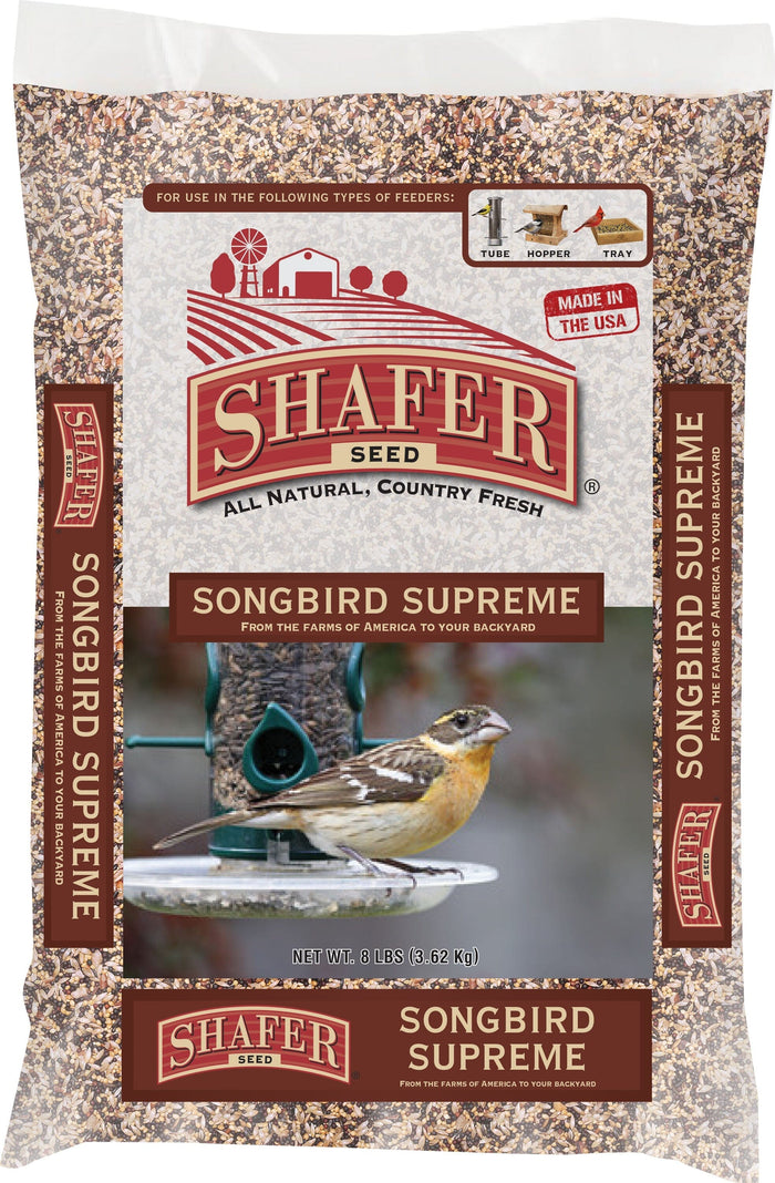 Shafer Songbird Supreme Wild Bird Food Seed Mix - 40 Lbs
