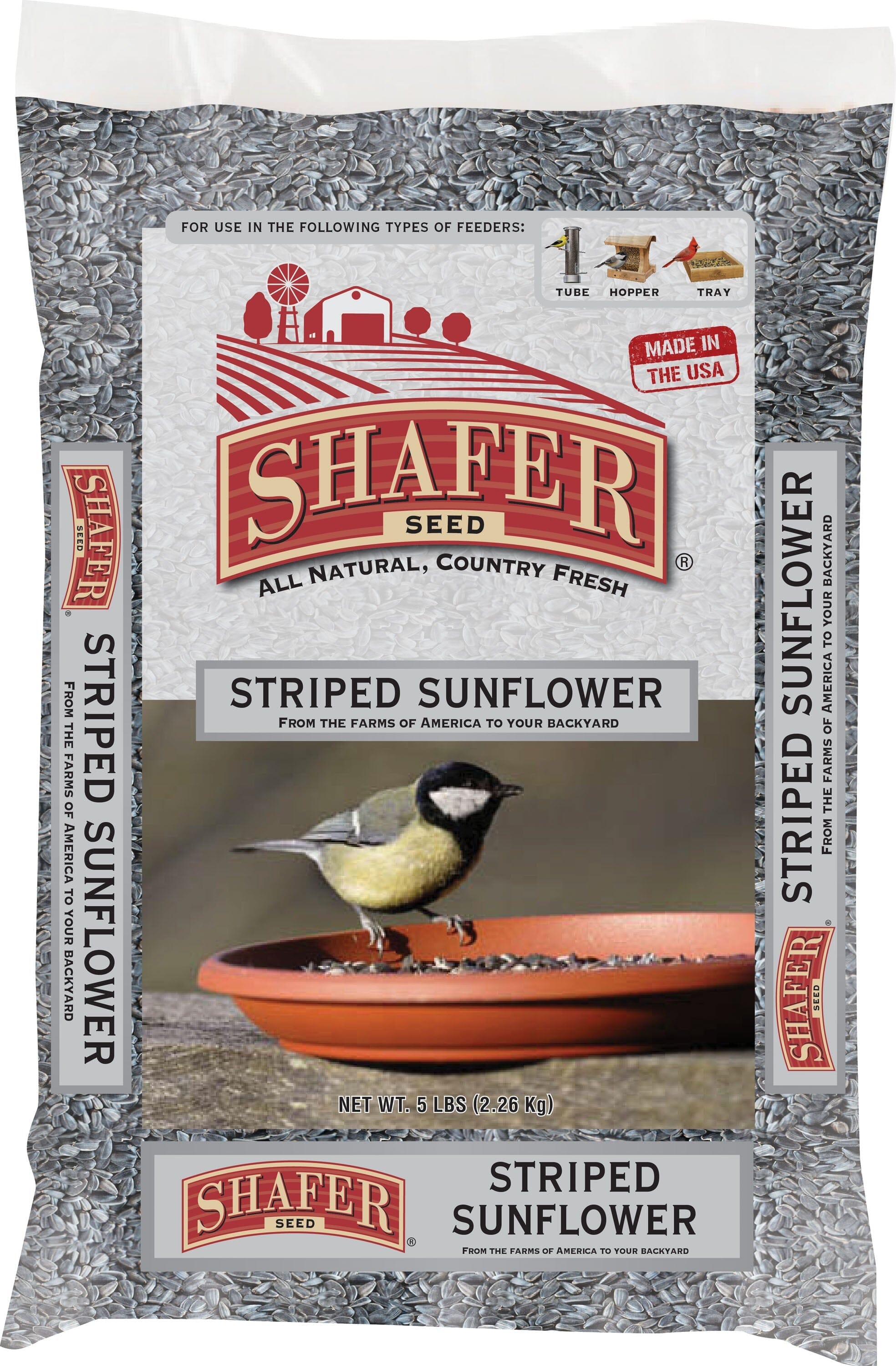 Shafer Striped Sunflower Wild Bird Food - 40 Lbs  