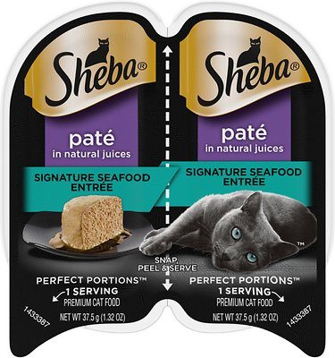 Sheba Perfect Portions Cuts Seafood Twin Multi-Pack Wet Cat Food - 2.65 oz - Case of 24  