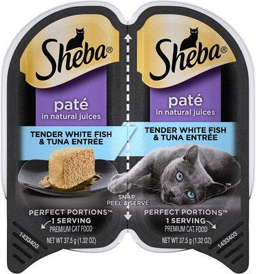 Sheba Perfect Portions Twin Pack Tuna Pate Wet Cat Food - 2.64 oz - Case of 24  