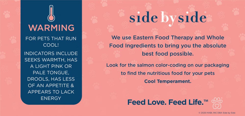 Side By Side Freeze Dried Warming Chicken & Fish Recipe Warming Recipe Dry Dog Food  