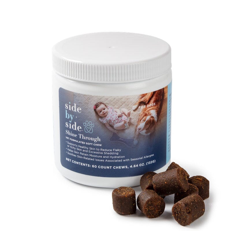 Side By Side Shine Through Supplement for Healthier Skin & Coat Chews Dog Supplements  